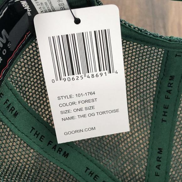 Goorin Bros OG Tortoise Trucker Hat Snap Back Mens One Size Green Black Turtle - Picture 9 of 11